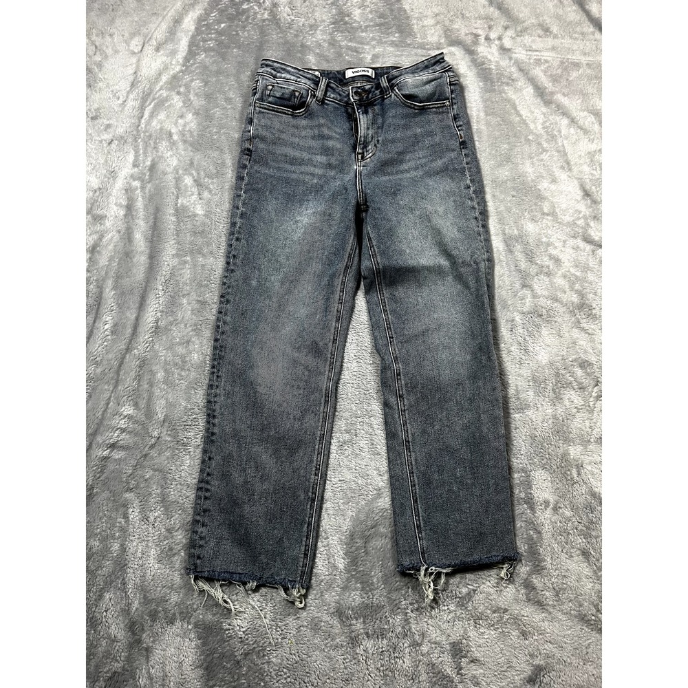 ViGoss Frankie Jeans Womens Size 29 Blue Distressed Slim Straight Light Wash